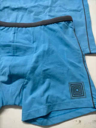 Conjunto Giulio Camiseta MC y Boxer Hombre XL Azul