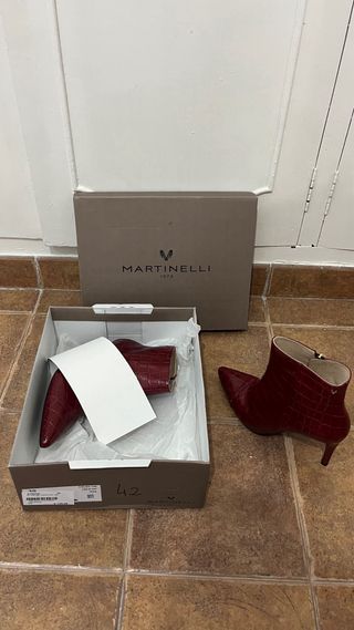 Botas de piel Martinelli rojas , ME COSTARON 135