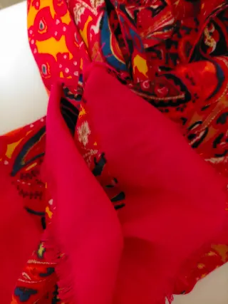 Fular étnico multicolor