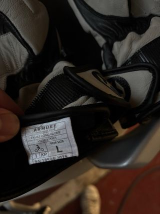 Guantes Moto Armure Faust Long WP Beige