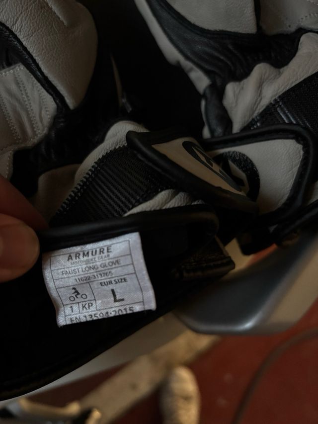 Guantes Moto Armure Faust Long WP Beige