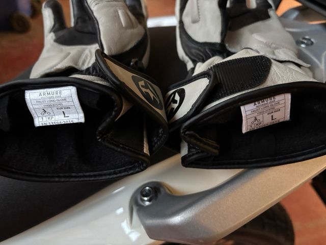 Guantes Moto Armure Faust Long WP Beige