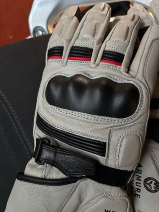 Guantes Moto Armure Faust Long WP Beige