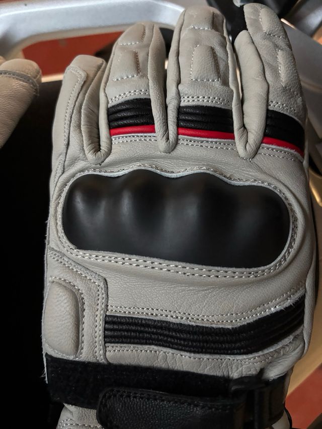 Guantes Moto Armure Faust Long WP Beige