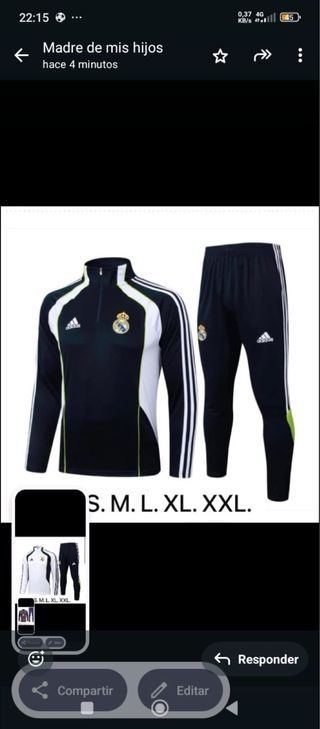 Chándal Nike Fútbol Hombre Tallas S-Xxl