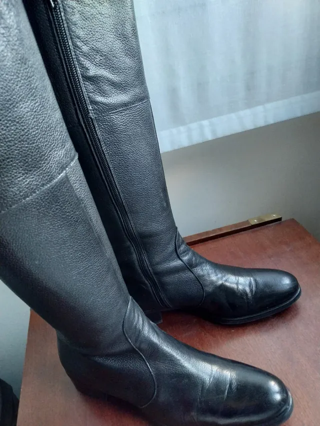 Botas altas de mujer negras