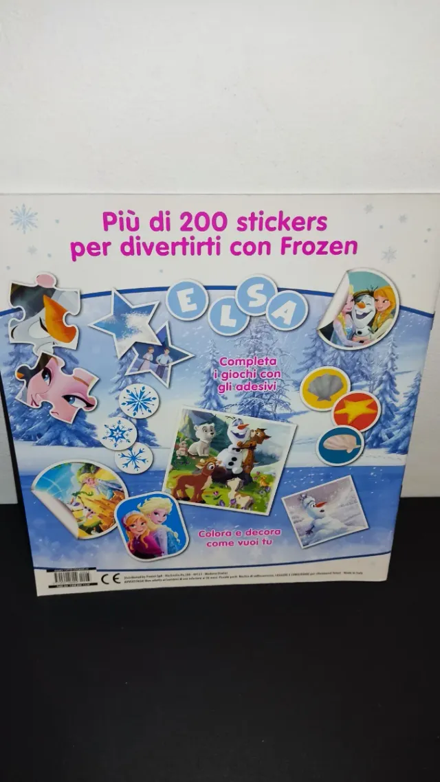 Disney Frozen Album colora e 200 stickers