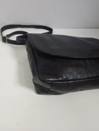 Bolso de cuero Loewe negro