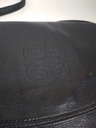 Bolso de cuero Loewe negro