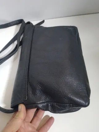 Bolso de cuero Loewe negro