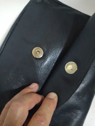 Bolso de cuero Loewe negro