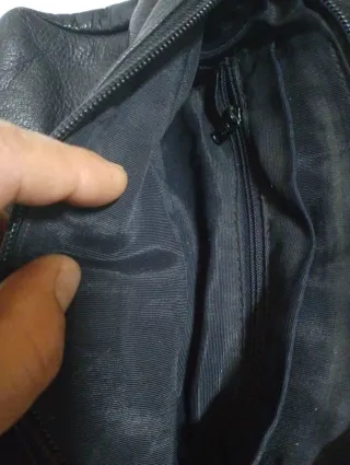 Bolso de cuero Loewe negro