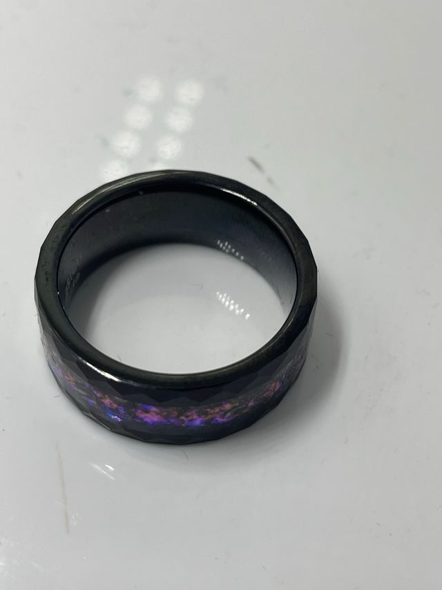 Anillo Acero Inoxidable Negro Multicolor