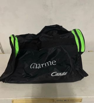 Borsone palestra nero e verde Candy