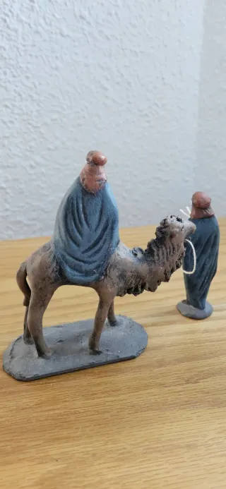 Figura Belén Rey Gaspar en camello con paje