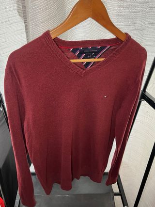 Jersey Tommy Hilfiger Rojo Hombre Talla L