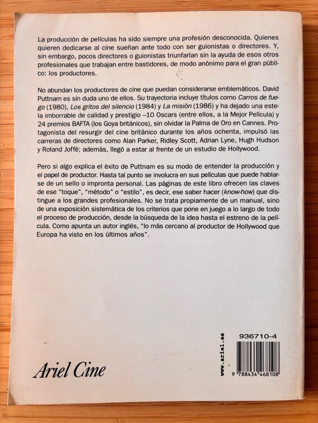 El Oficio de Producir Películas El Estilo Puttnam