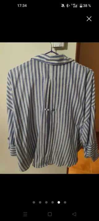 2 Camisas Zara Rayas Azul Blanco por 11€