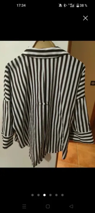 2 Camisas Zara Rayas Azul Blanco por 11€