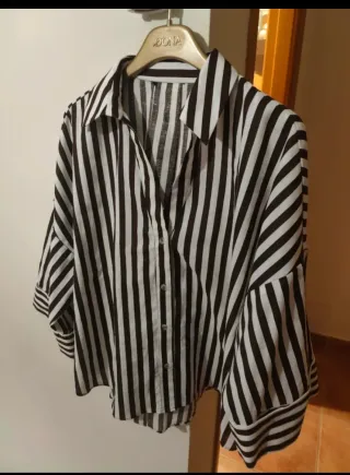 2 Camisas Zara Rayas Azul Blanco por 11€