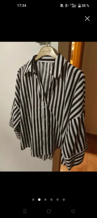 2 Camisas Zara Rayas Azul Blanco por 11€