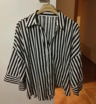 2 Camisas Zara Rayas Azul Blanco por 11€