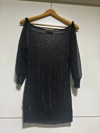 Top brillante manga larga