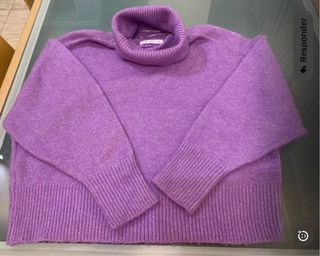 Jersey de lana mujer cuello alto,firma Easy WEar