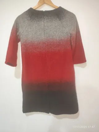 Vestido de punto lana degradado