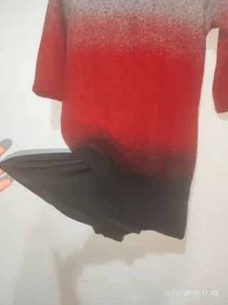 Vestido de punto lana degradado