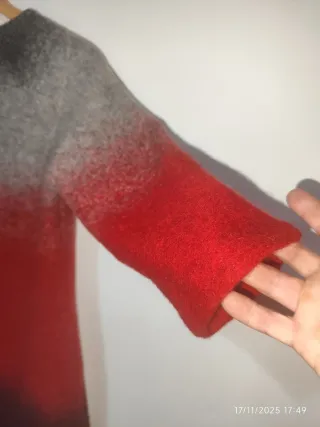 Vestido de punto lana degradado