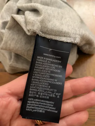 T-shirt Tommy Hilfiger Grigia