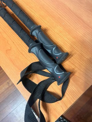 Raquetas de nieve y bastones de esquí