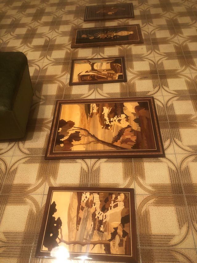 Quadri in legno intarsiato