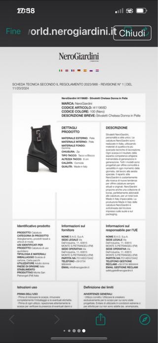 Stivaletti Nero Giardini neri donna