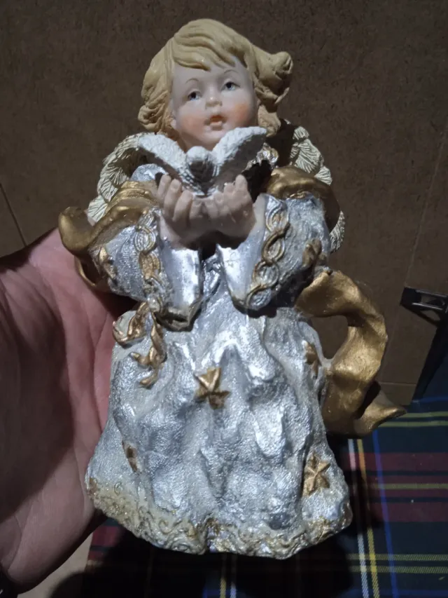 Angioletto vintage 15 cm resina