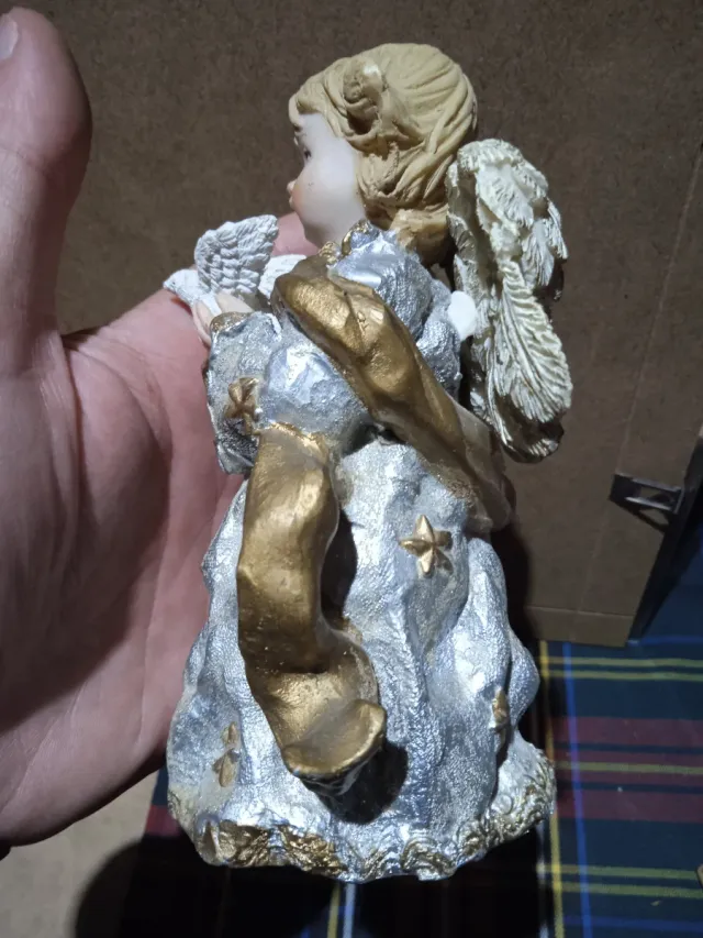 Angioletto vintage 15 cm resina