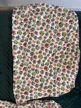 Juego Sábanas Cuna/Moisés Superhéroes
