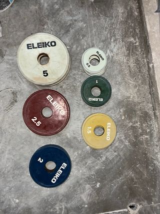Kit Gimnasio Eleiko Mancuernas y Discos