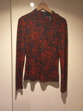 Cuerpo Elli White manga larga floral S