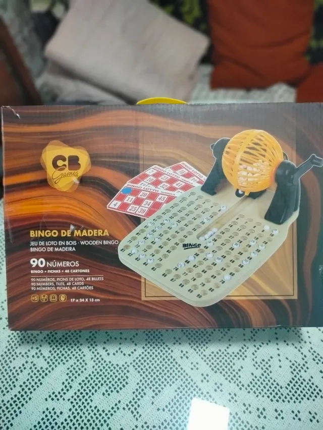 Bingo de madera con accesorios juegos de mesa