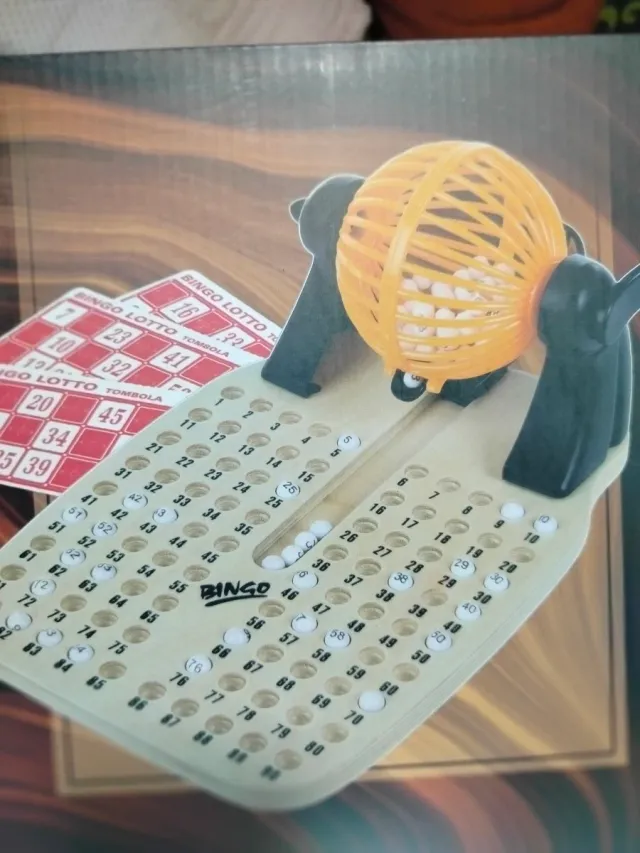 Bingo de madera con accesorios juegos de mesa