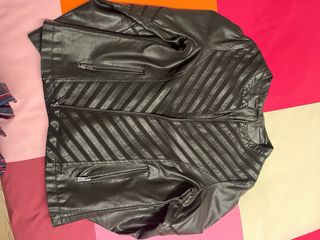 Giubbotto donna ecopelle nero