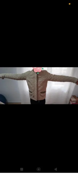 Chaqueta acolchada Vero Moda beige