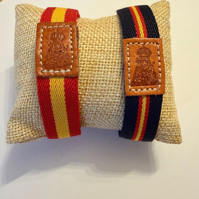 Pulseras elásticas con diseño de bandera