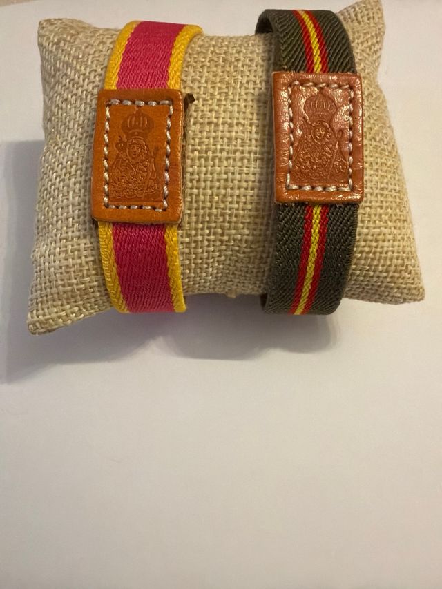 Pulseras elásticas con diseño de bandera