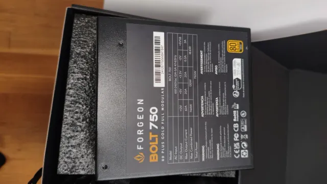Fuente Alimentación Forgeon Bolt 750W 80+ Gold