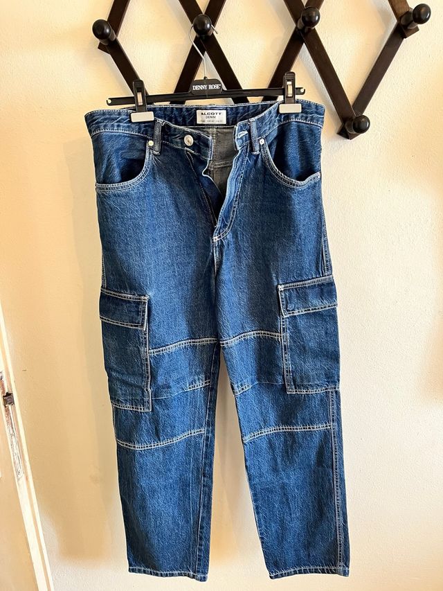 Jeans cargo Alcott blu
