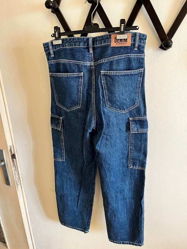 Jeans cargo Alcott blu