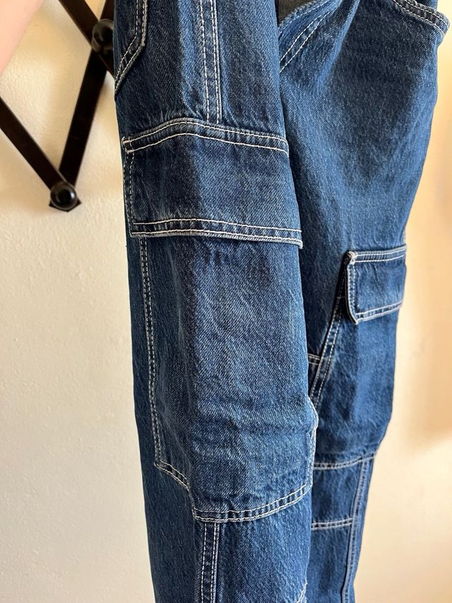 Jeans cargo Alcott blu